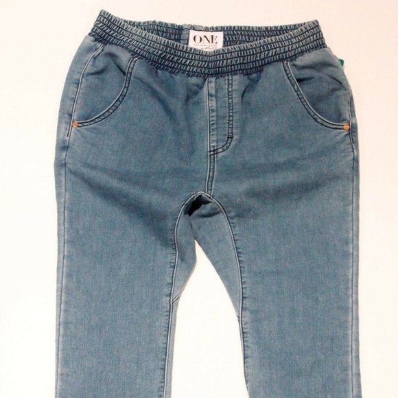 ONE TEASPOON Crop Leg SLOUCHY Denim JEANS Dallas - Picture 4 of 5
